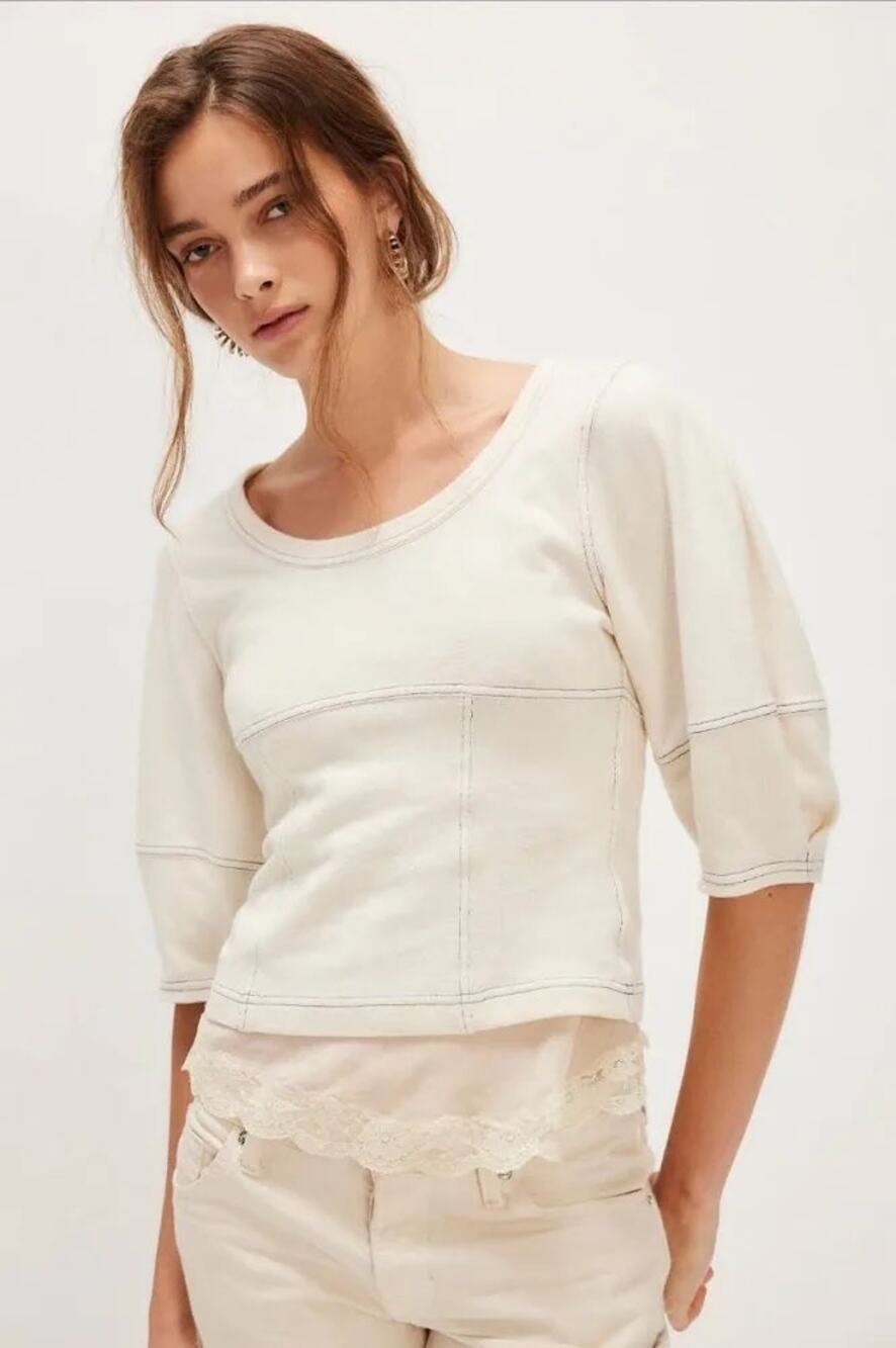 FREE PEOPLE - Milo Knit Top - 3/4 Length Sleeve - XS - NWT